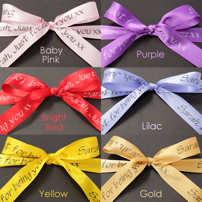 personalised ribbon uk